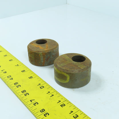 C3600 419 Round Offset Die 29/32" ID x 2-3/8" OD x 1-1/4" H Lot Of 2