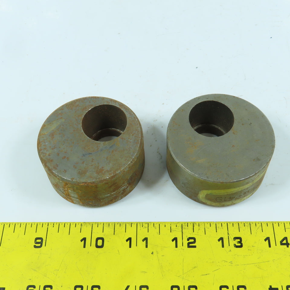 C3600 419 Round Offset Die 29/32" ID x 2-3/8" OD x 1-1/4" H Lot Of 2