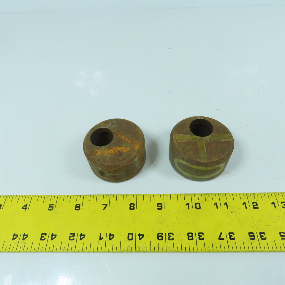 C3600 419 Round Offset Die 29/32" ID x 2-3/8" OD x 1-1/4" H Lot Of 2