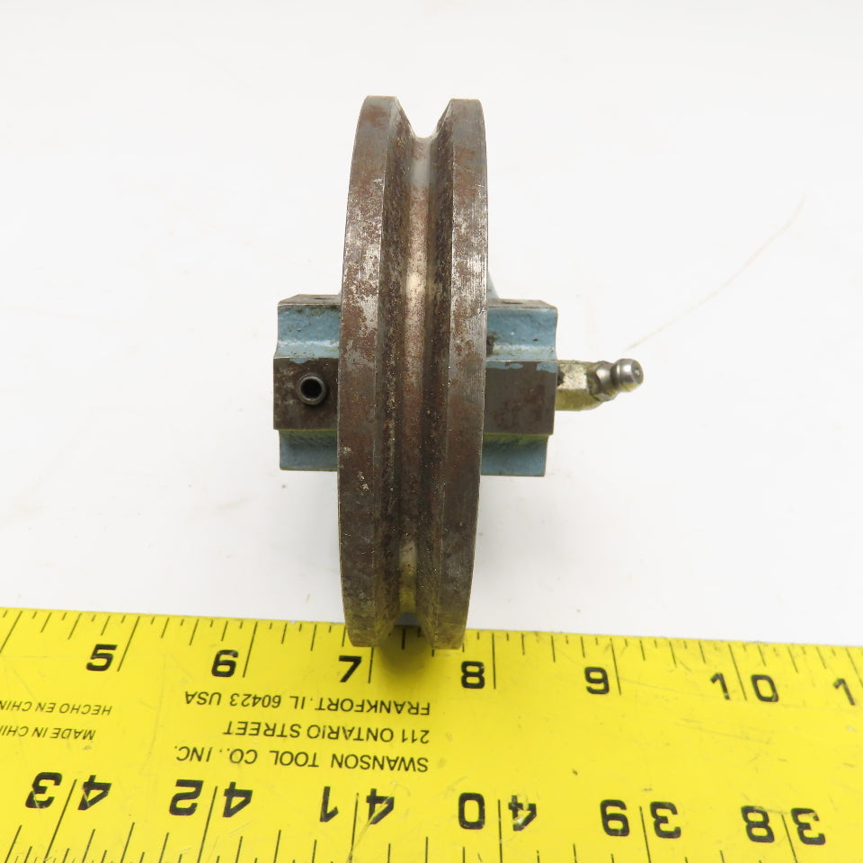 Goss 4" x 3/4" Wide V-Groove Pulley 7/16-20 Thread