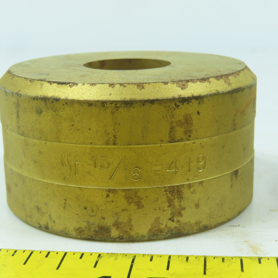 419 Round Center Die 13/16" ID x 2-3/8" OD x 1-1/4" H Lot Of 2