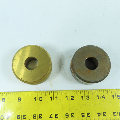 419 Round Center Die 13/16" ID x 2-3/8" OD x 1-1/4" H Lot Of 2