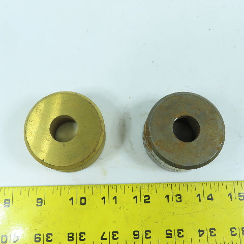 419 Round Center Die 13/16" ID x 2-3/8" OD x 1-1/4" H Lot Of 2
