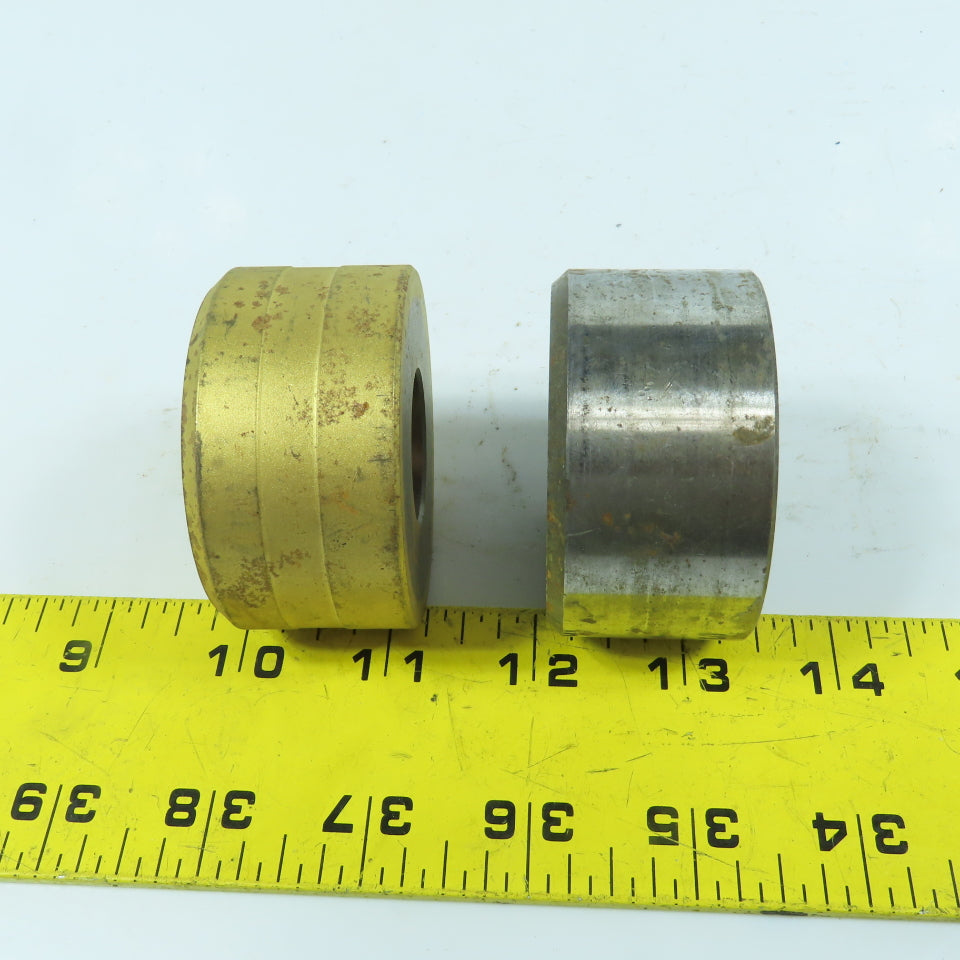 419 Round Center Die 13/16" ID x 2-3/8" OD x 1-1/4" H Lot Of 2