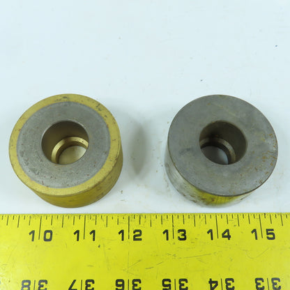 419 Round Center Die 13/16" ID x 2-3/8" OD x 1-1/4" H Lot Of 2