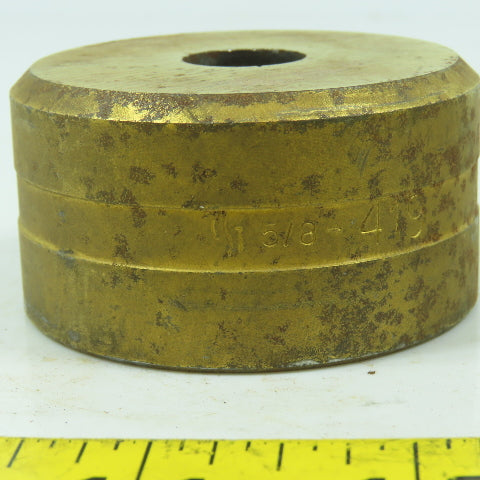 419 Round Center Die 5/8" ID x 2-3/8" OD x 1-1/4" H Lot Of 2