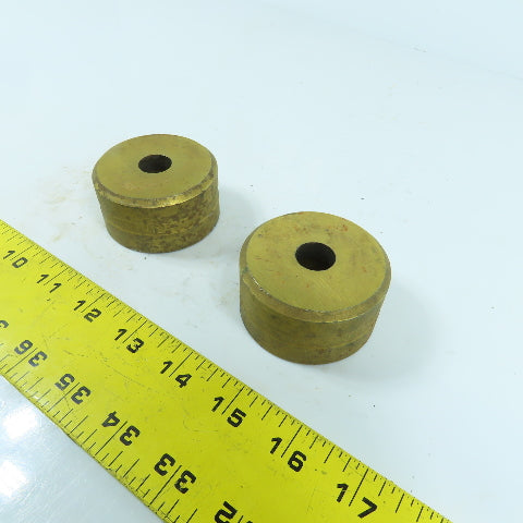 419 Round Center Die 5/8" ID x 2-3/8" OD x 1-1/4" H Lot Of 2