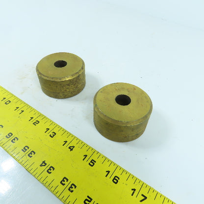 419 Round Center Die 5/8" ID x 2-3/8" OD x 1-1/4" H Lot Of 2
