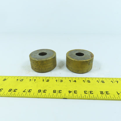 419 Round Center Die 5/8" ID x 2-3/8" OD x 1-1/4" H Lot Of 2