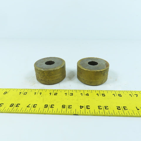 419 Round Center Die 5/8" ID x 2-3/8" OD x 1-1/4" H Lot Of 2