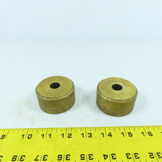 419 Round Center Die 5/8" ID x 2-3/8" OD x 1-1/4" H Lot Of 2
