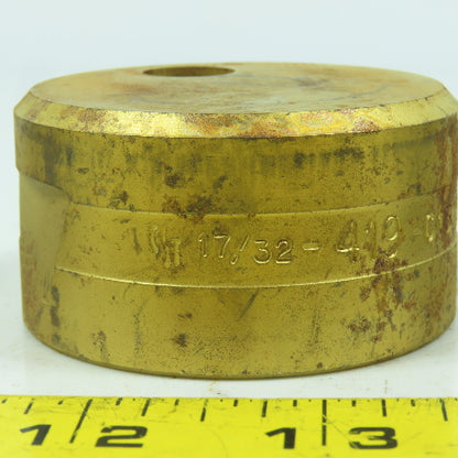 C13131 419 Round Offset Die 17/32" ID x 2-3/8" OD x 1-1/4" H Lot Of 3