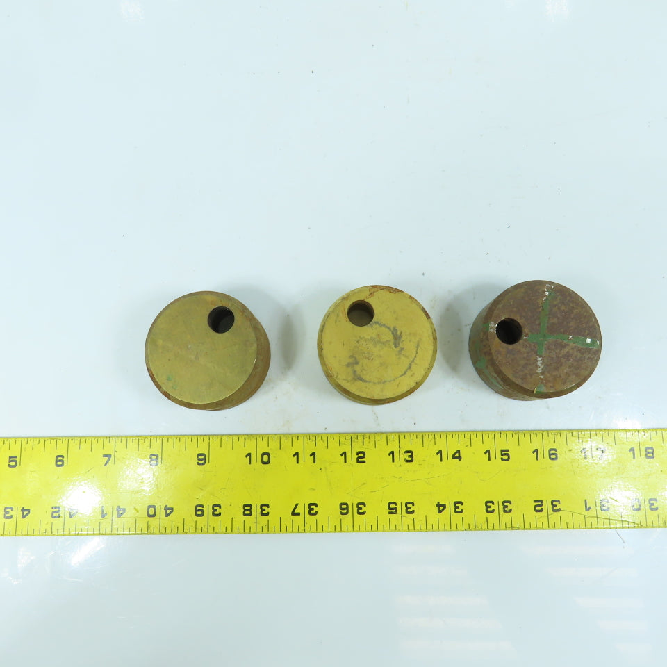 C13131 419 Round Offset Die 17/32" ID x 2-3/8" OD x 1-1/4" H Lot Of 3