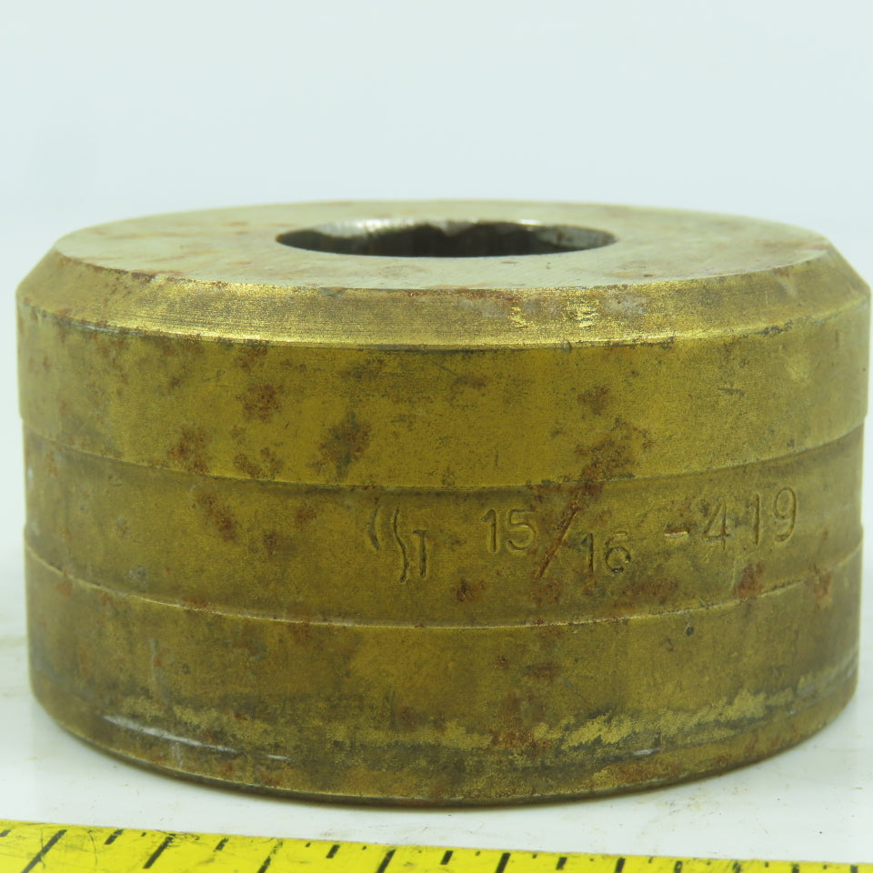 419 Round Center Die 15/16" ID x 2-3/8" OD x 1-1/4" H