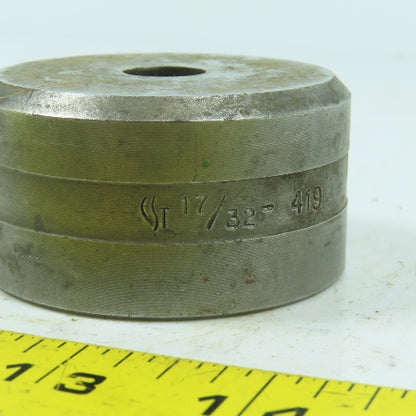419 Round Center Die 17/32" ID x 2-3/8" OD x 1-1/4" H