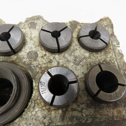 Centerless Grinder Collet Set M22-1.5 Thread 34mm Face Lot Of 10