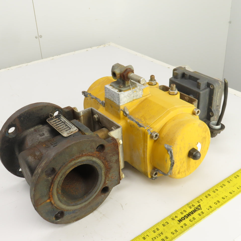 Emerson QS0350.U04STACW Flange Mount Valve & Pneumatic Actuator 116 PSI