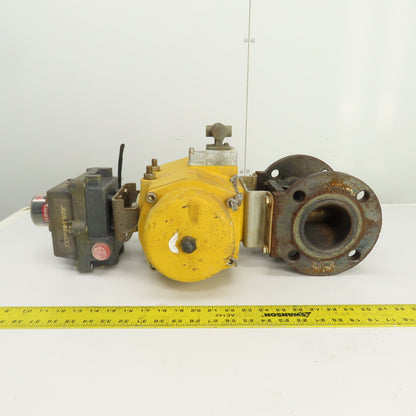 Emerson QS0350.U04STACW Flange Mount Valve & Pneumatic Actuator 116 PSI