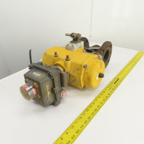 Emerson QS0350.U04STACW Flange Mount Valve & Pneumatic Actuator 116 PSI