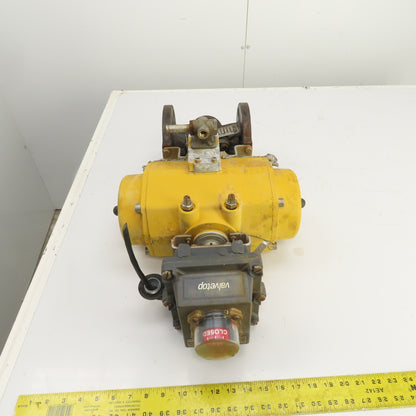 Emerson QS0350.U04STACW Flange Mount Valve & Pneumatic Actuator 116 PSI