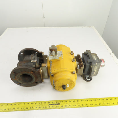 Emerson QS0350.U04STACW Flange Mount Valve & Pneumatic Actuator 116 PSI