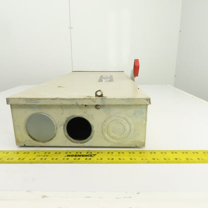 GE THN3364R 200A Heavy Duty Non-Fusible Safety Disconnect Switch 600V AC Type 3R