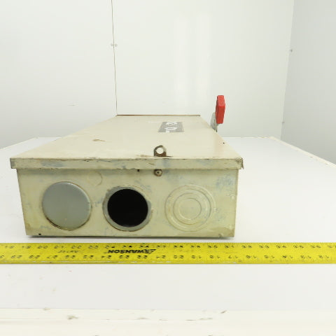 GE THN3364R 200A Heavy Duty Non-Fusible Safety Disconnect Switch 600V AC Type 3R