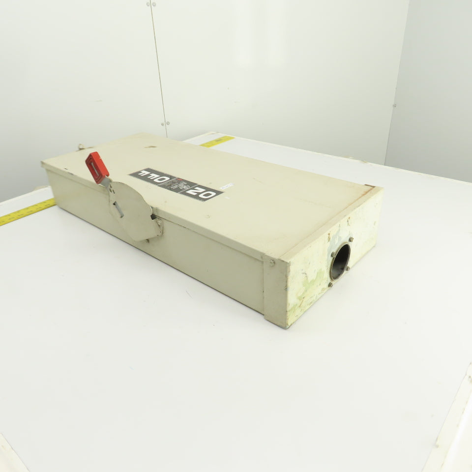 GE THN3364R 200A Heavy Duty Non-Fusible Safety Disconnect Switch 600V AC Type 3R