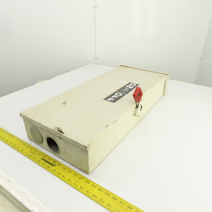 GE THN3364R 200A Heavy Duty Non-Fusible Safety Disconnect Switch 600V AC Type 3R