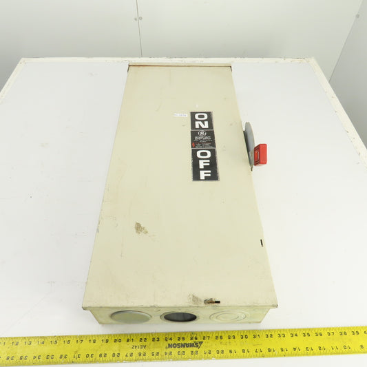 GE THN3364R 200A Heavy Duty Non-Fusible Safety Disconnect Switch 600V AC Type 3R