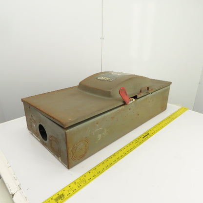 GE TG3225 400A Heavy Duty Fusible Safety Disconnect Switch 240V AC 3PH 50HP