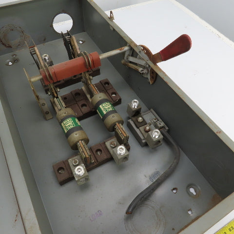 GE TG3225 400A Heavy Duty Fusible Safety Disconnect Switch 240V AC 3PH 50HP