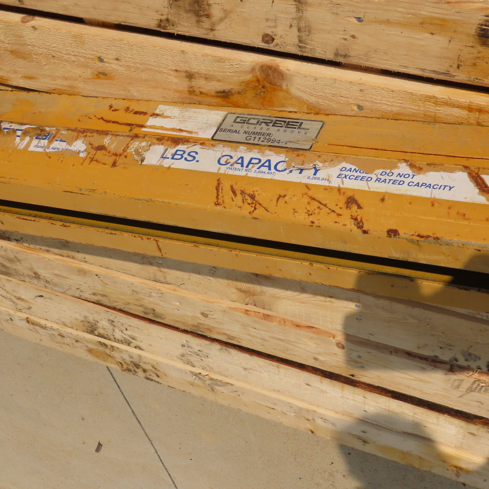 Gorbel 11' Crane Bridge Beam For 3" Monorail 10'6" Travel One Truck