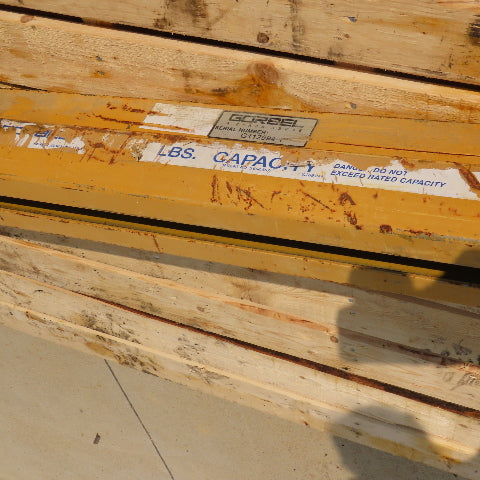 Gorbel 11' Crane Bridge Beam For 3" Monorail 10'6" Travel One Truck