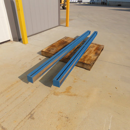 3-3/4" x 4" Free Standing Workstation Header Weldment Support Beams 105" Lot/ 2