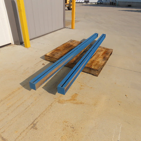 3-3/4" x 4" Free Standing Workstation Header Weldment Support Beams 105" Lot/ 2