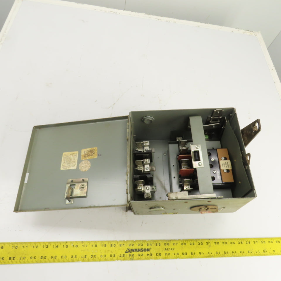General Electric AC1462R 60A Fusible Busway Plug Switch 3PH 4W 600V Max