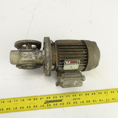 Isgev A63B4 0.30CV Right Hand Gear Reducer 20:1 Ratio 80RPM Output 460V 3PH