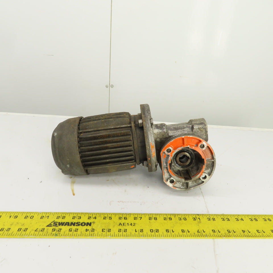 Isgev A63B4 0.30CV Right Hand Gear Reducer 20:1 Ratio 80RPM Output 460V 3PH
