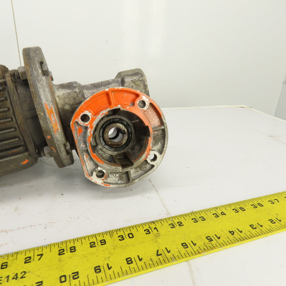 Isgev A63B4 0.30CV Right Hand Gear Reducer 20:1 Ratio 80RPM Output 460V 3PH