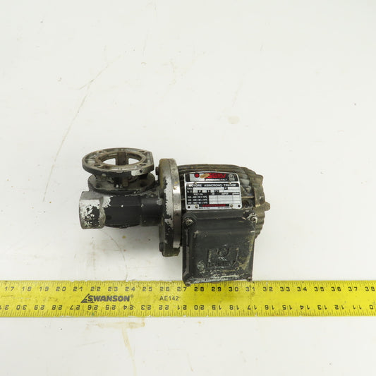 Isgev AES63B4 0.18/0.22kW Right Hand Gear Reducer 22/26RPM Output 230/460V 3PH