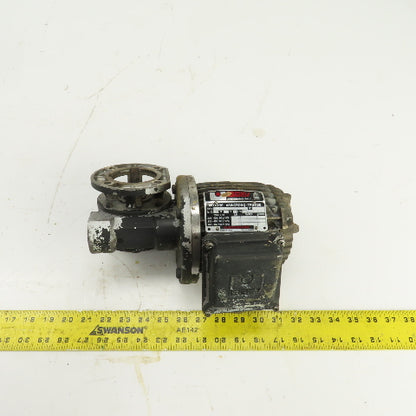Isgev AES63B4 0.18/0.22kW Right Hand Gear Reducer 22/26RPM Output 230/460V 3PH
