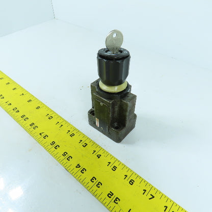 Rexroth 2 FRM 6 B 36-32/16 QRV 2-Way Flow Control Valve W/ Key