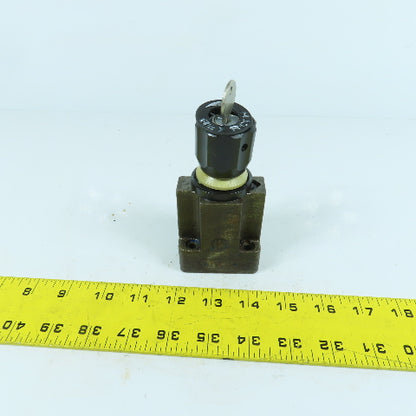 Rexroth 2 FRM 6 B 36-32/16 QRV 2-Way Flow Control Valve W/ Key