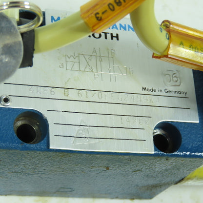 Rexroth 4WE6 D 61/0FEG24N9K4 Hydraulic Solenoid Control Valve 24VDC Coil
