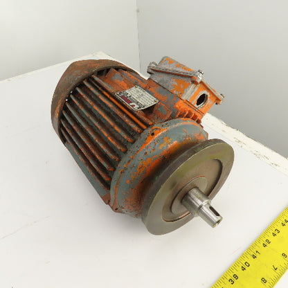 Isgev AS90L2 3CV AC Electric Motor 3400RPM 460V 3PH 4.5A Tapered Shaft