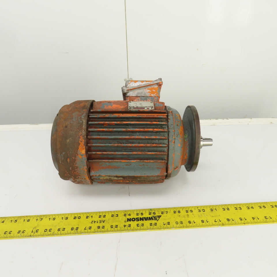 Isgev AS90L2 3CV AC Electric Motor 3400RPM 460V 3PH 4.5A Tapered Shaft