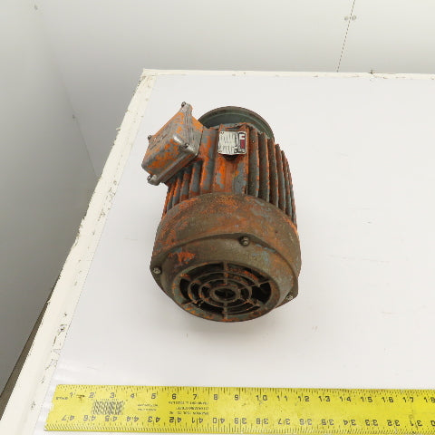 Isgev AS90L2 3CV AC Electric Motor 3400RPM 460V 3PH 4.5A Tapered Shaft