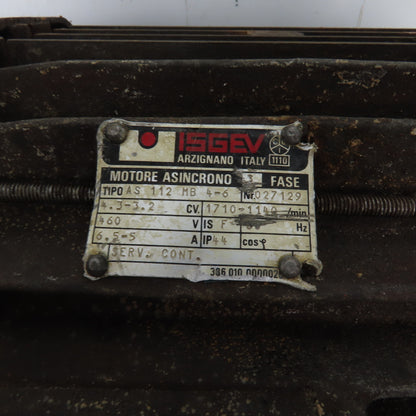Isgev AS112MB4-6 4.3-3.2CV AC Electric 2-Speed Motor 1740-1140RPM 460V 3PH