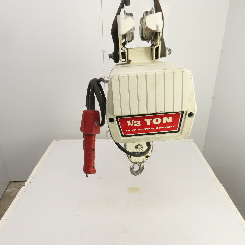 Coffing WR3 1/2 Ton Electric Wire Rope Hoist 15' Lift 8FPM 230V 3PH W/ Trolley